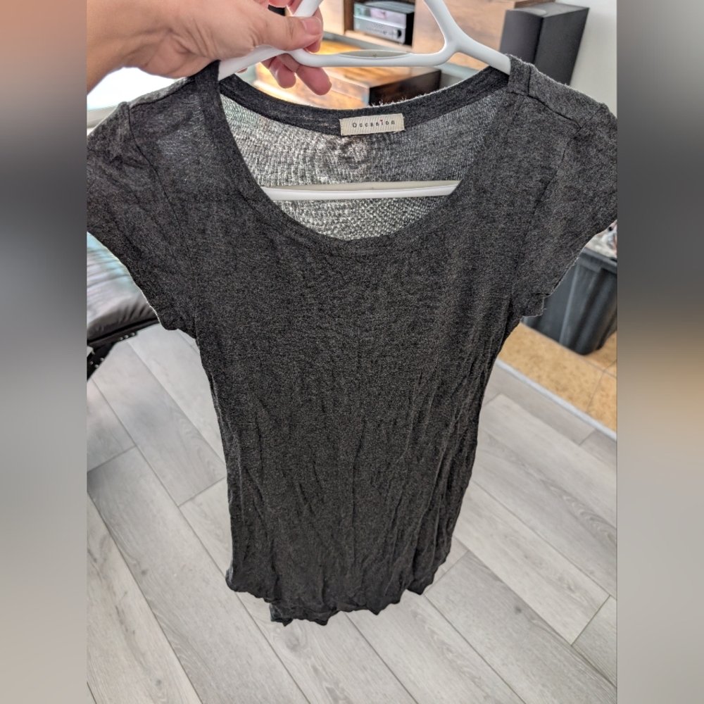 Grey Shirt Short Sleeve